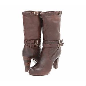 Frye Brown Heeled Boots